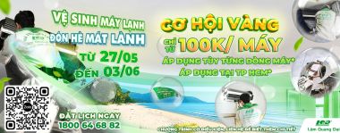 ƯU ĐÃI VỆ SINH MÁY LẠNH CỰC SỐC TẠI TP.HCM - MỪNG QUỐC TẾ THIẾU NHI