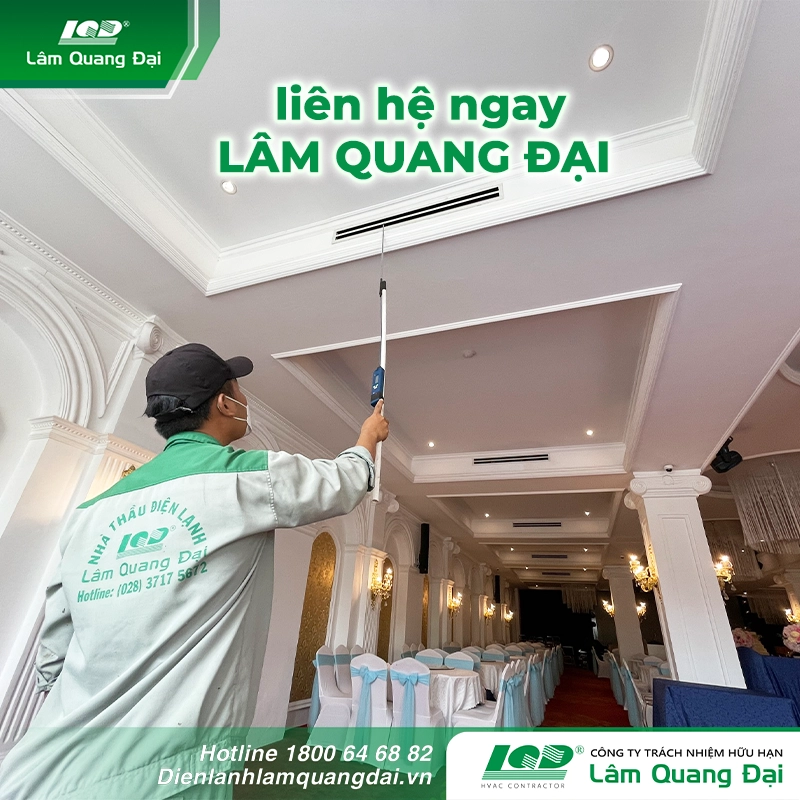 Lâm Quang Đại xử lí máy lạnh bị báo lỗi Lâm Quang Đại xử lí máy lạnh bị báo lỗi