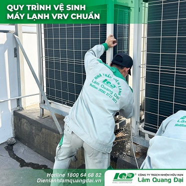 Quy trình vệ sinh máy lạnh VRV chuẩn